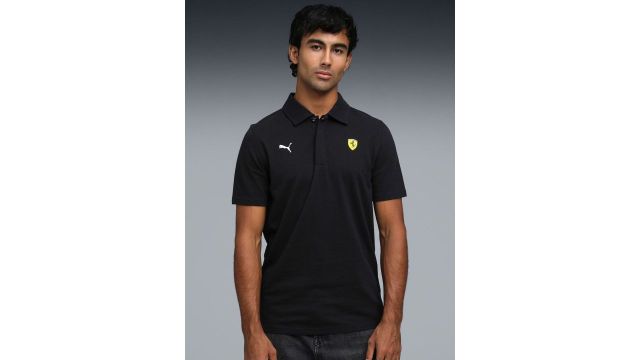 PUMA Motorsport Men Ferrari Sportswear Polo Collar Cotton T-shirt