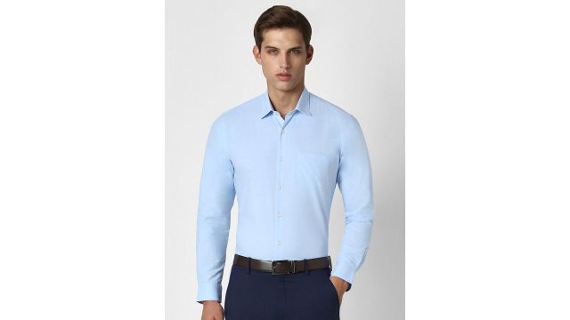 Peter England Spread Collar Formal Shirt