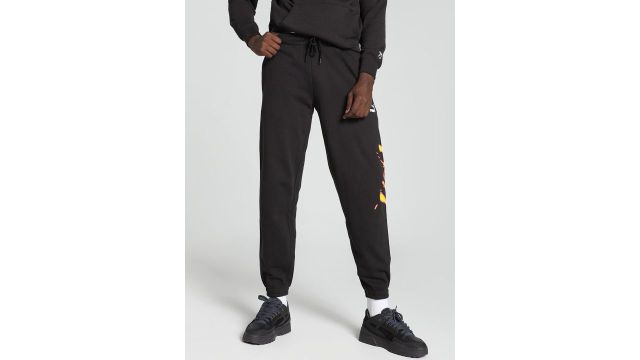 Puma Sportswear Worldwide Men Mid-Rise Cotton Sweatpants Joggers