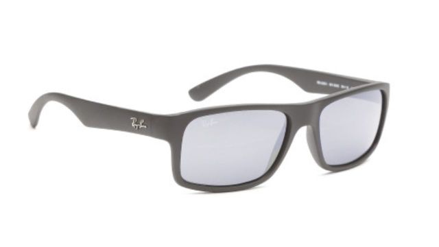 Ray-Ban Unisex UV Protected Grey Lens Rectangle Sunglasses
