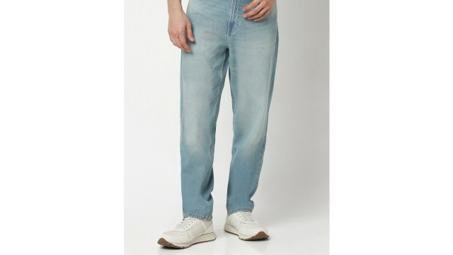 SPYKARMen Renato Loose Fit Tapered Leg Fit Heavy Fade Pure Cotton Jeans