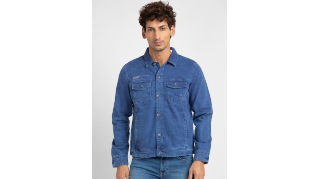 SPYKARMen Slim Fit Denim Jacket