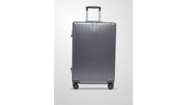 SWISS MILITARY Kinetic Ergonomic Aluminium Hard Sided Medium Trolley Bag-50L