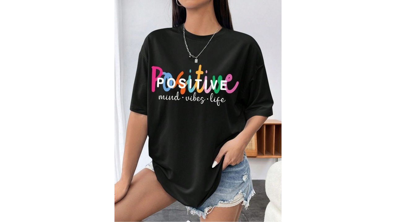 SZN Women Printed Applique T-shirt