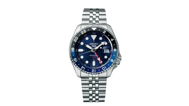 Seiko Analog Stainless Steel Blue Dial Men's Watch-SSK003K1