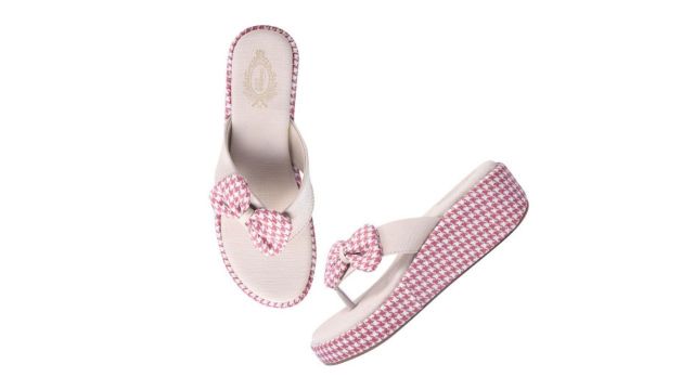 Shoetopia Women Printed Wedge Heels with Bows