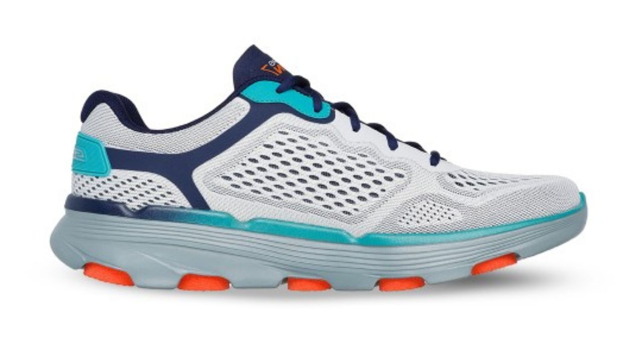 Skechers GO RUN 7 White Multi Running Shoes