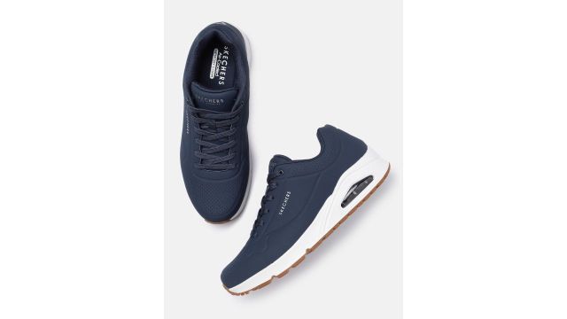 Skechers Men Navy Blue UNO - Stand On Air Sneakers