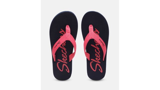 SkechersWomen Printed Rubber Thong Flip-Flops