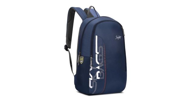 Skybag Kids Dank Navy Blue Backpack with Adjustable Strap+Bottle Pockets 28L