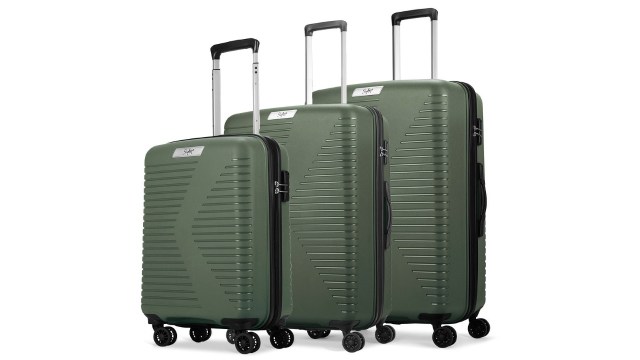 SkybagsSet Of 3 BEAT-PRO Solid Hard Trolley Suitcases