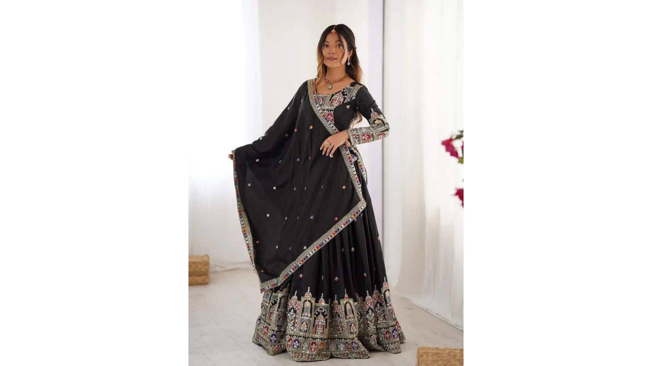 Tasrika Self Design Semi Stitched Lehenga Choli