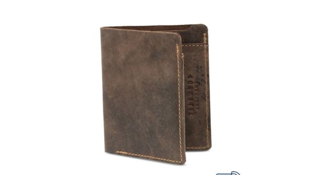 Teakwood Leathers Men Brown Solid Two Fold Wallet