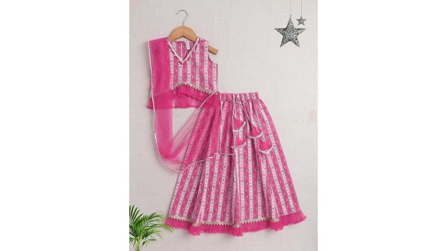 The Magic Wand Lehenga Choli Set with Dupatta for Girls