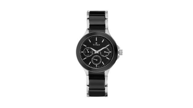 Titan Ceramics Men Black Analogue watch