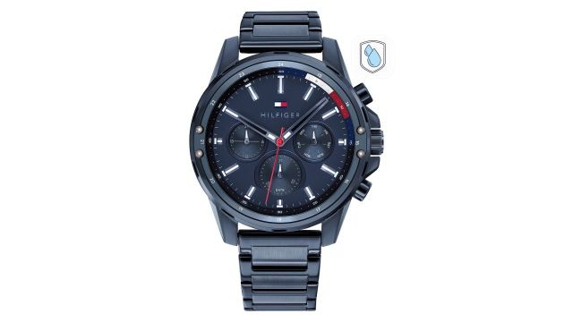 Tommy Hilfiger Men Navy Blue Dial Mason Analogue Watch