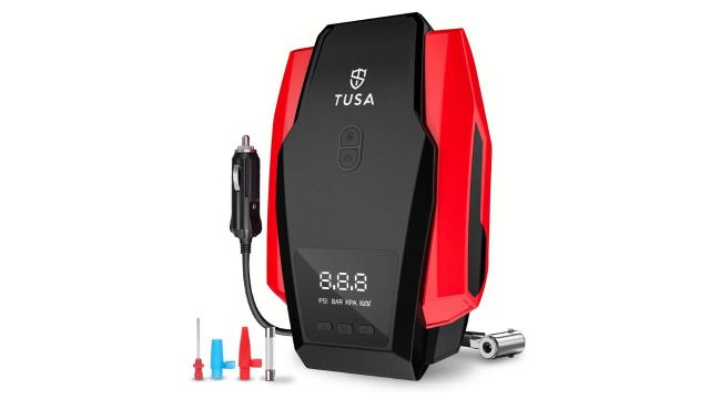 Tusa TUSA001 150 psi Tyre Air Pump for Car & Bike