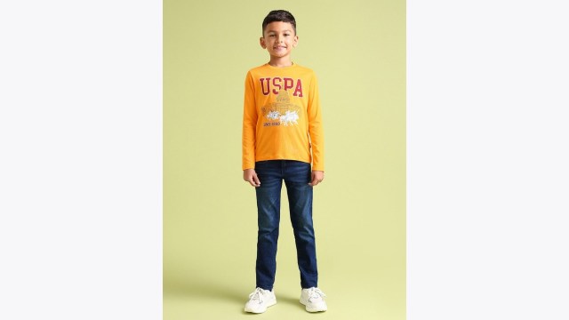 U.S. Polo Assn. KidsBoys Printed Pure Cotton T-shirt