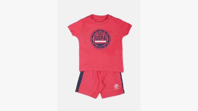 U.S. Polo Assn. KidsBoys Pure Cotton T-shirt with Shorts