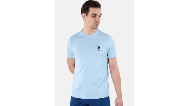 U.S. Polo Assn. Men Embroidered Logo Pure Cotton Lounge T-shirt