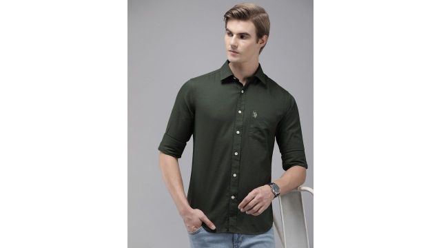 U.S. Polo Assn. Pure Cotton Tailored Fit Casual Shirt