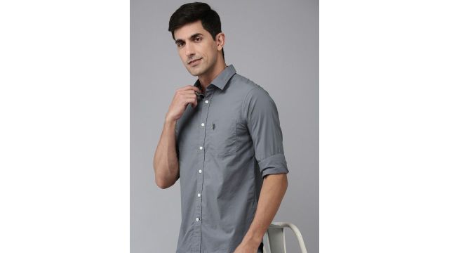 U.S. Polo Assn. Tailored Fit Pure Cotton Casual Shirt