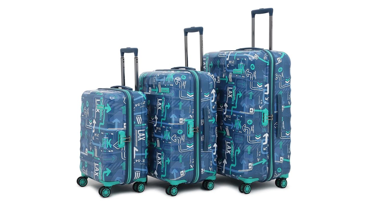 Uppercase Hard Body Set of 3 Luggage 8 Wheels - JFK – Blue