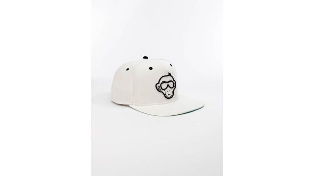 Urban Monkey Unisex Embroidered Cotton Snapback Cap