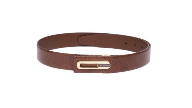Van Heusen Men Textured Leather Belt