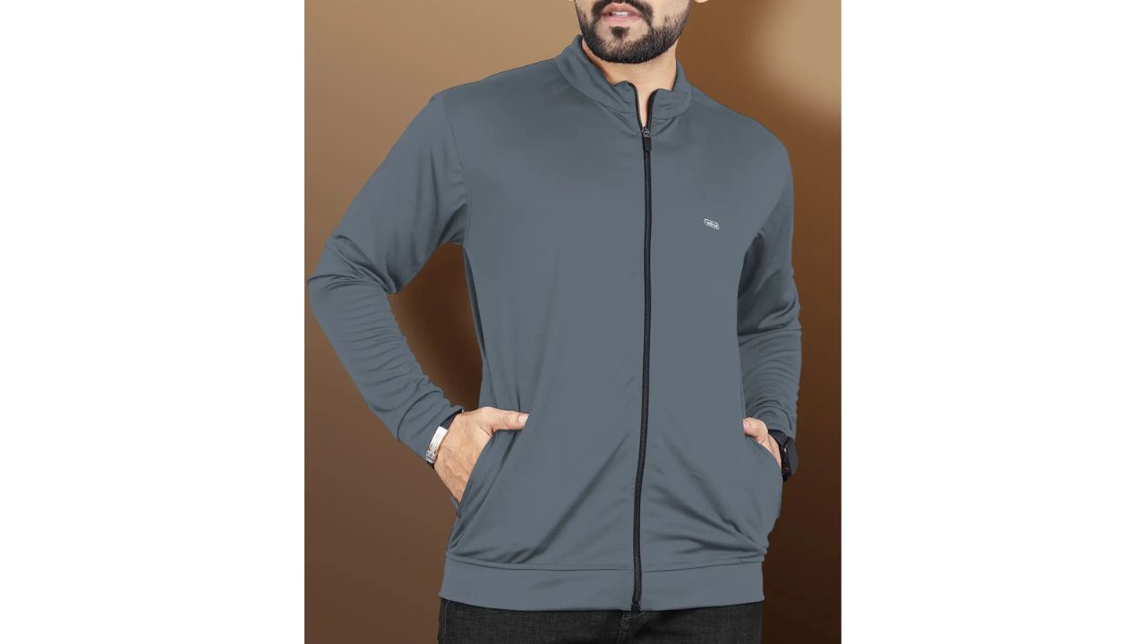 VeBNoR Men Solid Casual Jacket