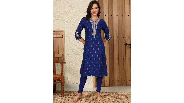 W Women Ethnic Motifs Flared Sleeves Kurta