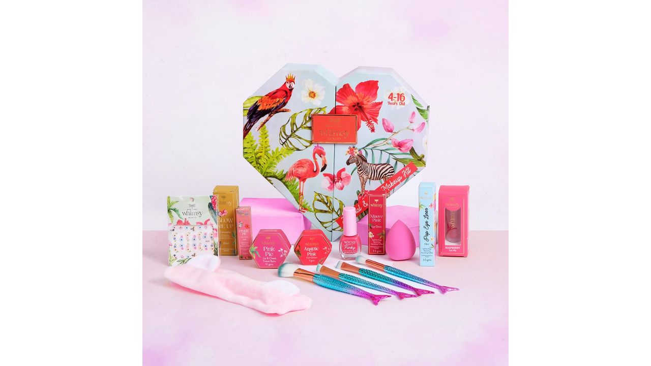 Whimsy Beauty 15-Piece Organic Makeup Kit for Kids