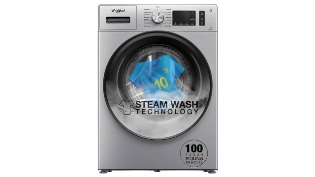 Whirlpool 7 kg 5 Star Inverter 100+ Tough Stains, Steam Technology Fully Automatic Front Load Washing Machine