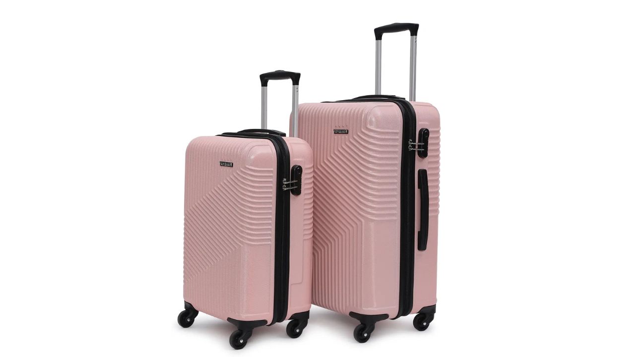 YAYAVAR Hard Body Set of 2 Luggage 4 Wheels - Cairo – Pink