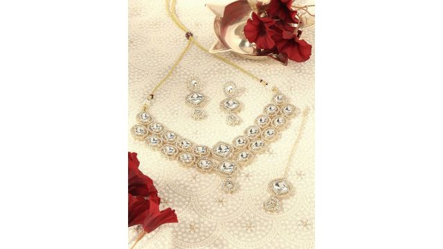 Zaveri Pearls AD-Studded Jewellery Set