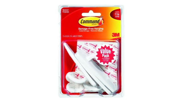 3M Command Large Utility Wall Hooks