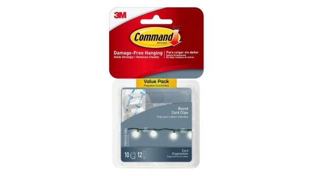 3M Command Plastic Round Cord Multifunctional Clips
