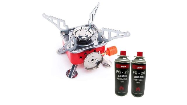 AASTIK Gas Stove Picnic Camping Stove Folding Furnace Gas Stove