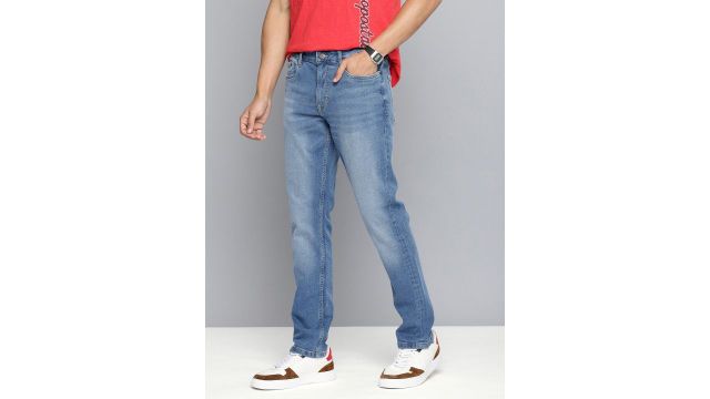 Aeropostale Men Slim Fit Light Fade Stretchable Jeans