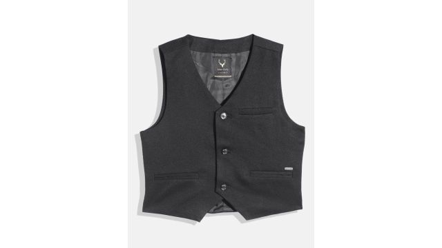 Allen Solly Junior Boys Regular Fit Waistcoat