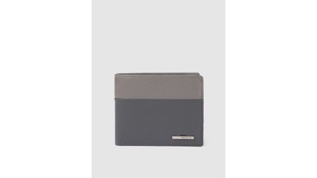Allen Solly Men Colourblocked Leather Two Fold Wallet