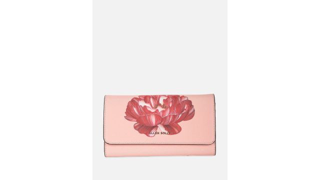 Allen Solly Woman Floral Printed PU Two Fold Wallet