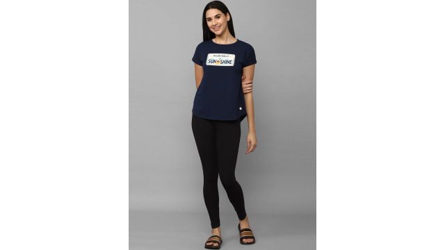 Allen Solly Woman Typography Printed Night Suit