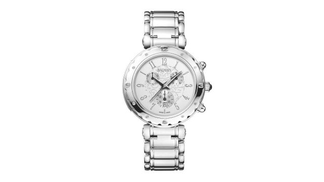 Balmain Chrono Lady Women Embellished Dial & Bracelet Style Strap Analogue Watch B56313313