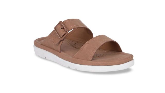 Bata comfitWomen Brown Solid Open Toe Flats