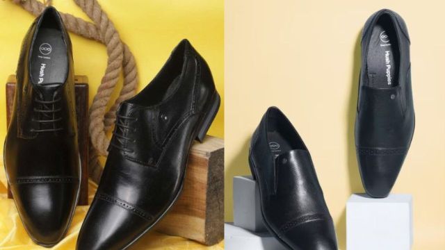 Best Hush Puppies men's formal shoes on Myntra