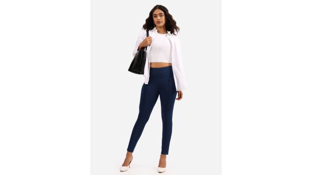 Blissclub Women Skinny Fit Sculpt Treggings Tall