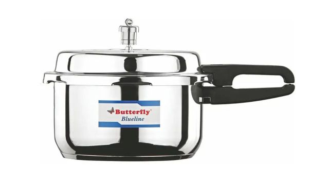 Butterfly Blueline 10 L Outer Lid Induction Bottom Pressure Cooker