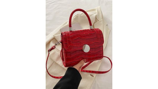 CORSICA Women PU Red Textured Handbags