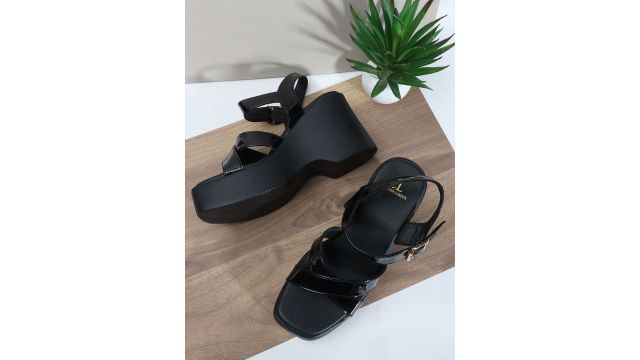 Carlton London Women Open Toe Platform Heel Sandals